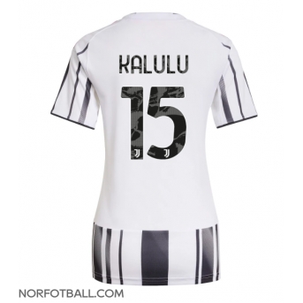 Billige Fotballdrakt Juventus Pierre Kalulu #15 Replika Hjemmedrakt Dame 2025-26 Kortermet